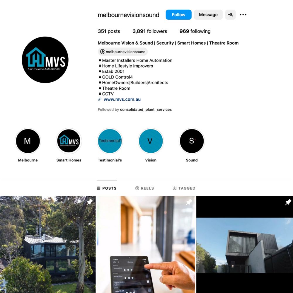 Social media work for Melbourne Vision Sound