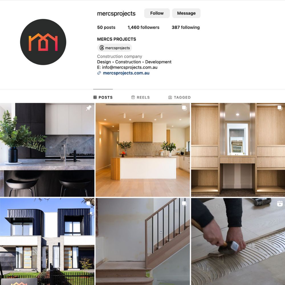 Social media work for Mercs Projects